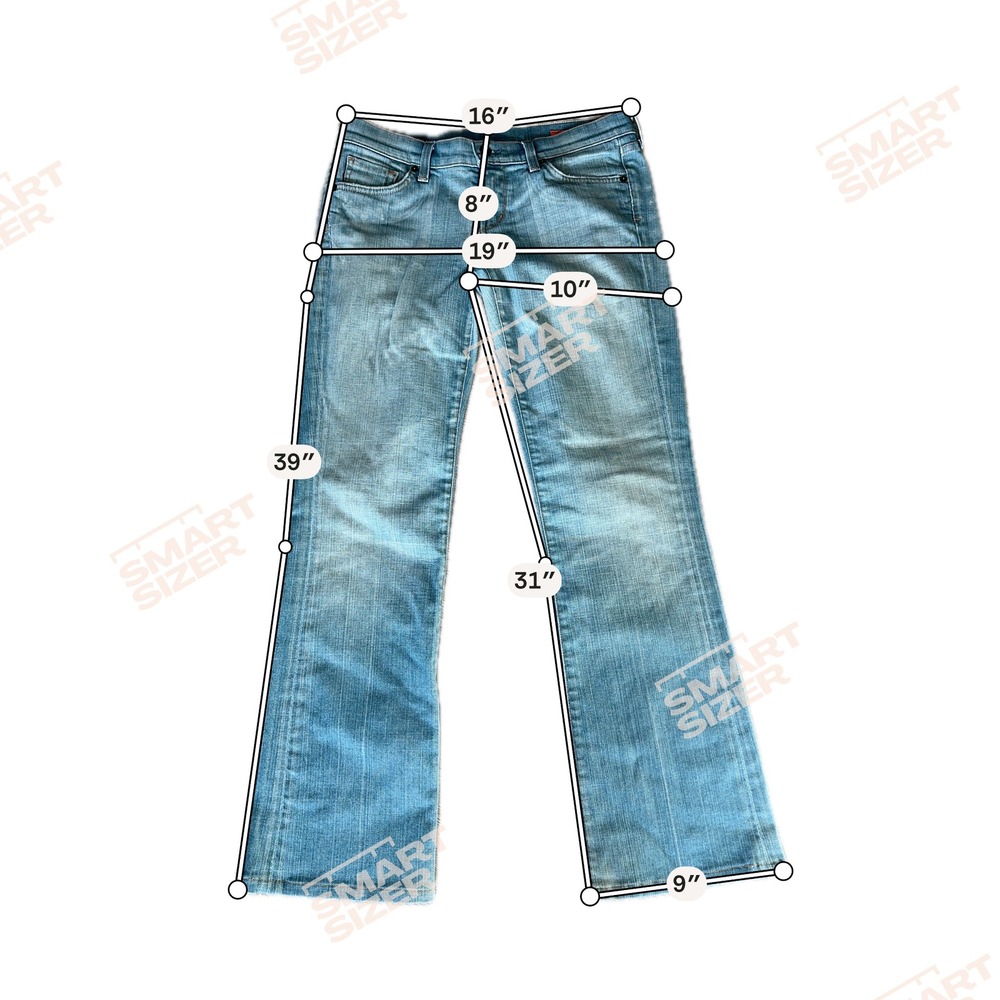 Citizens Of Humanity Jeans 29 Light Wash Kelly #001 Stretch Low Waist Bootcut - Picture 6 of 10